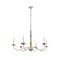 Merritt Collection Chandelier D39.8 H24 Lt:6 Weathered Dove Finish